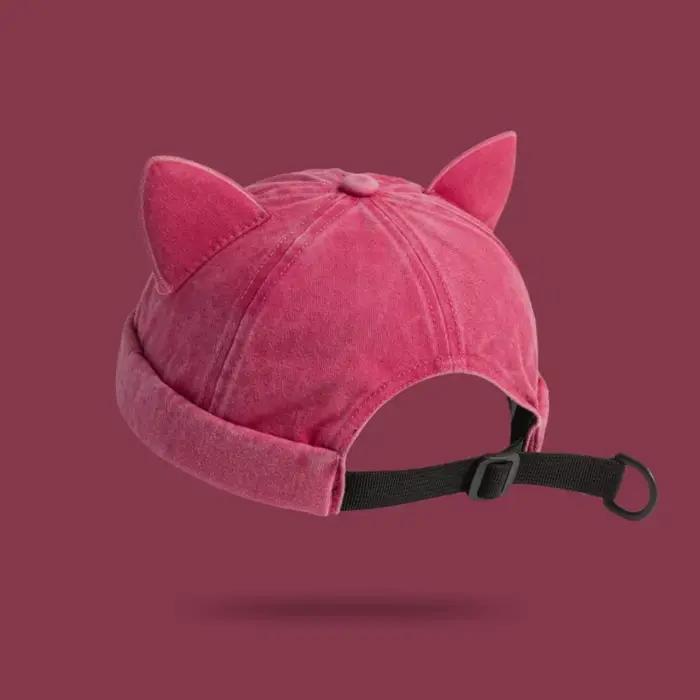 Bonnet unisexe respirant en coton couleur unie