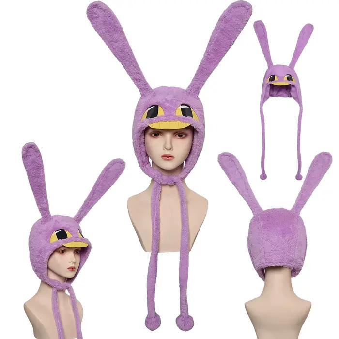 Jax Cosplay fantaisie chapeau barboteuses dessin animé TV Clown magique déguisement hommes femmes accessoires casquettes Halloween Fantasia vêtements