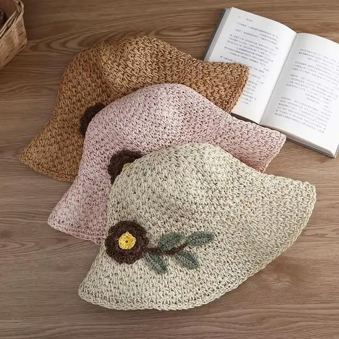 Chapeau de paille d'été pour femmes