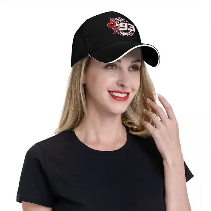 Casquette de baseball MARC 93 avec logo rouge à motif anthropomorphe