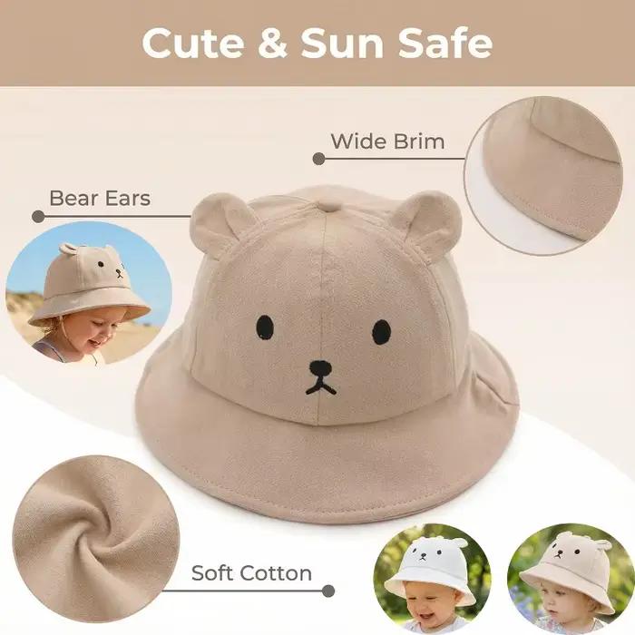 Chapeau seau ours super mignon pour bébé