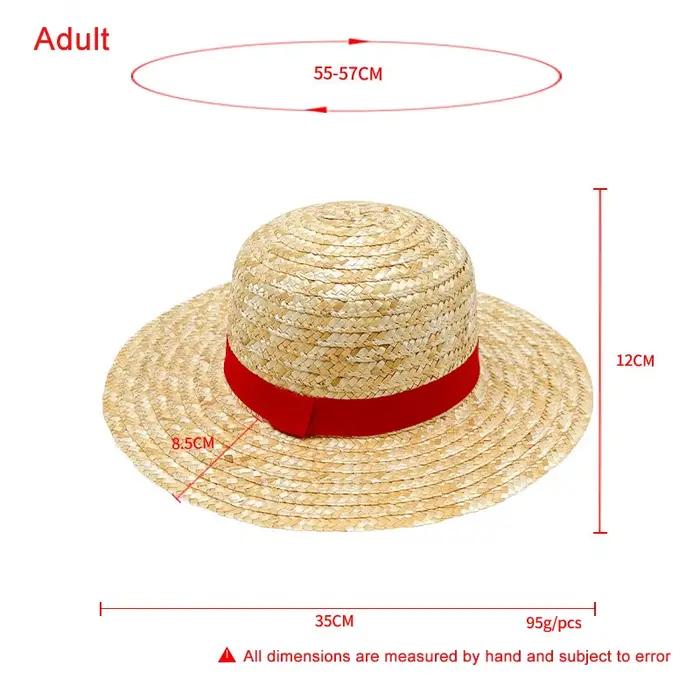 Chapeau de paille Luffy pour hommes et femmes