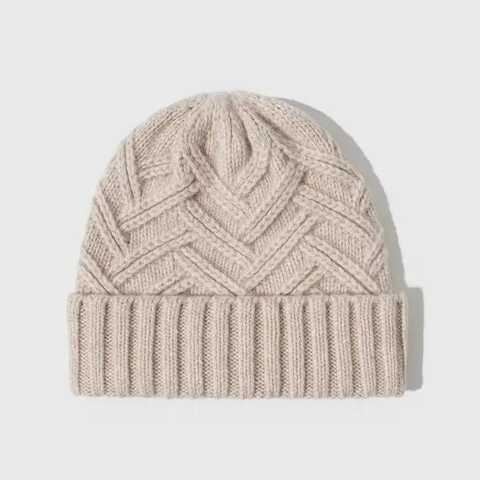Bonnet en tricot de laine pour femme