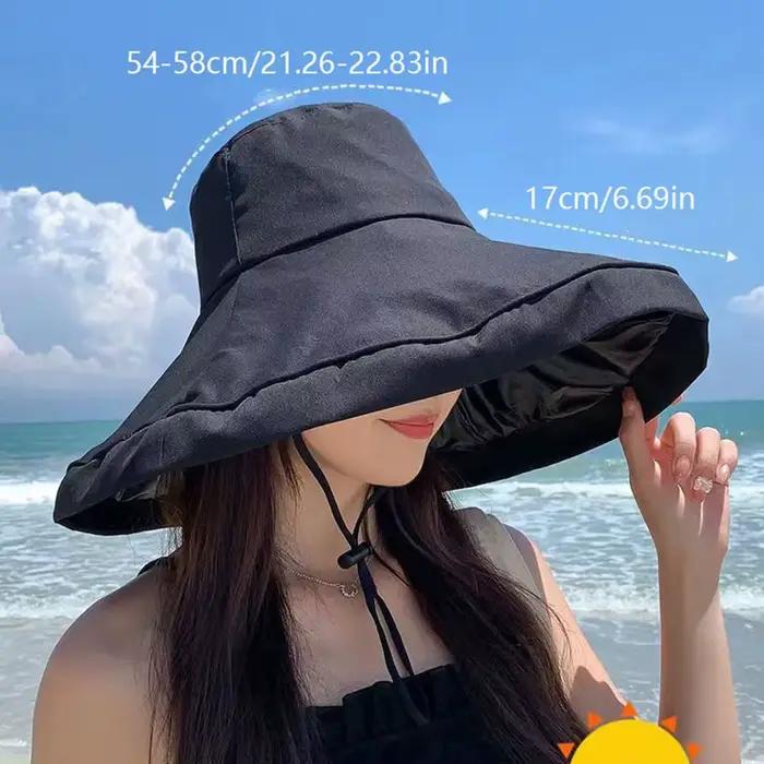 Chapeau de soleil pliable pour femmes
