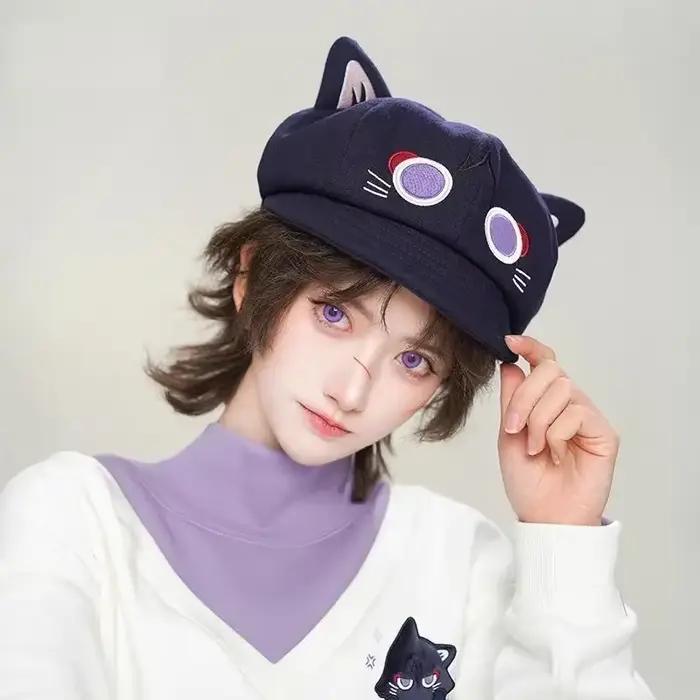 Chapeau bérets chat mignon pour femme