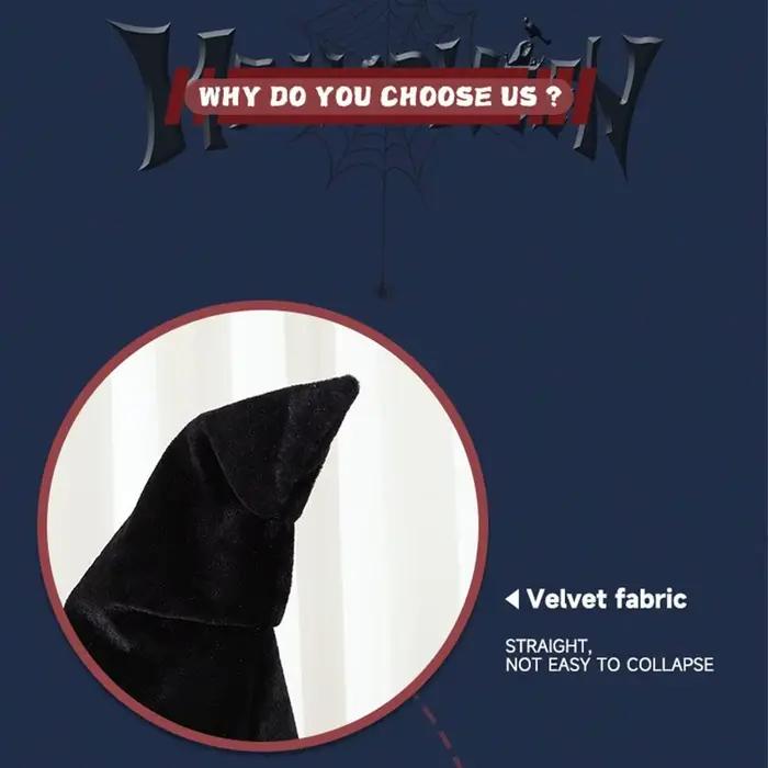 Chapeau de Sorcière Baroque pour Halloween