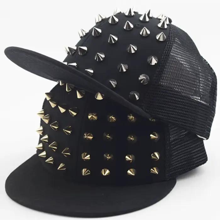 Chapeau plat à rivets pour hommes et femmes