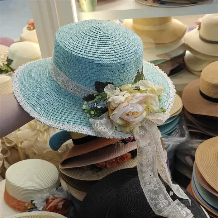 Chapeau de paille d'été pour femmes