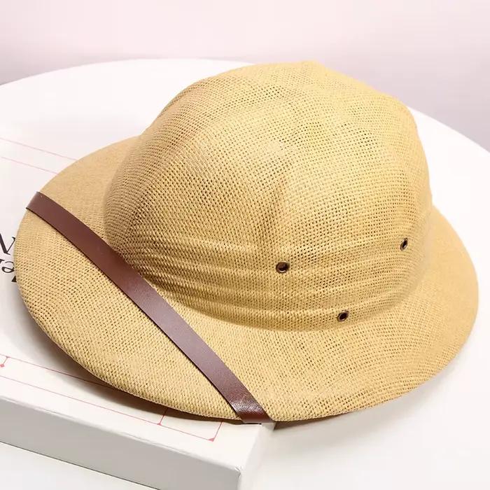 Chapeau de soleil sportif en paille rigide pour hommes printemps été plage MULTICOULEUR protection solaire élégant et polyvalent