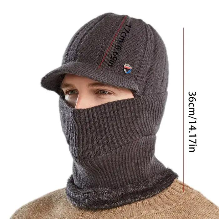 Chapeau tricoté doux et épais pour hommes