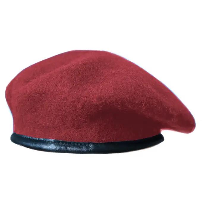 Béret en laine de style militaire américain