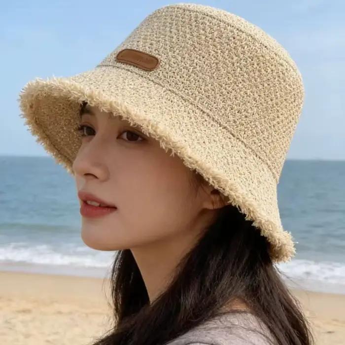 Chapeau de pêcheur à franges pour femmes