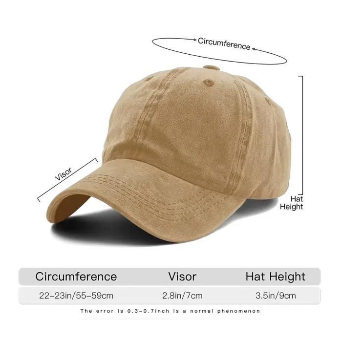 Casquette de Baseball délavée pour hommes