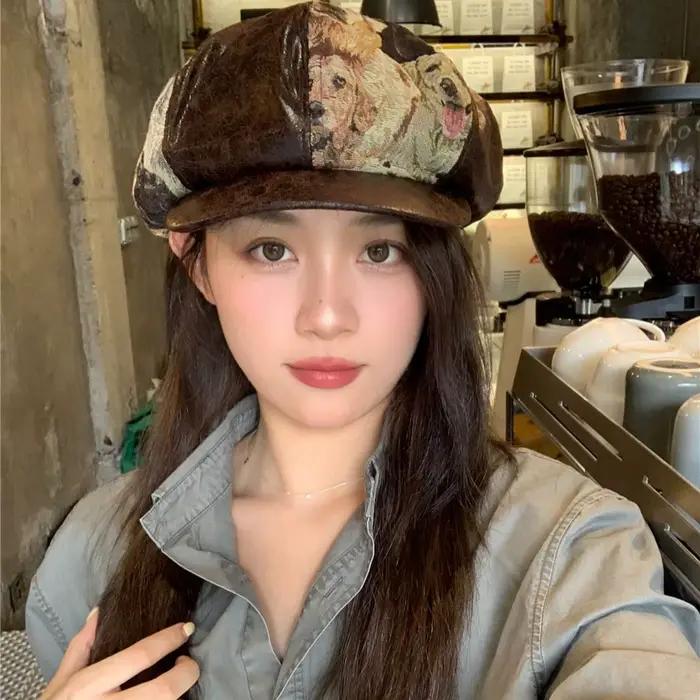 Béret pour femmes, style Hong Kong