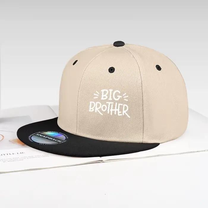 Casquette à visière plate noire BIG BROTHER avec imprimé lettres