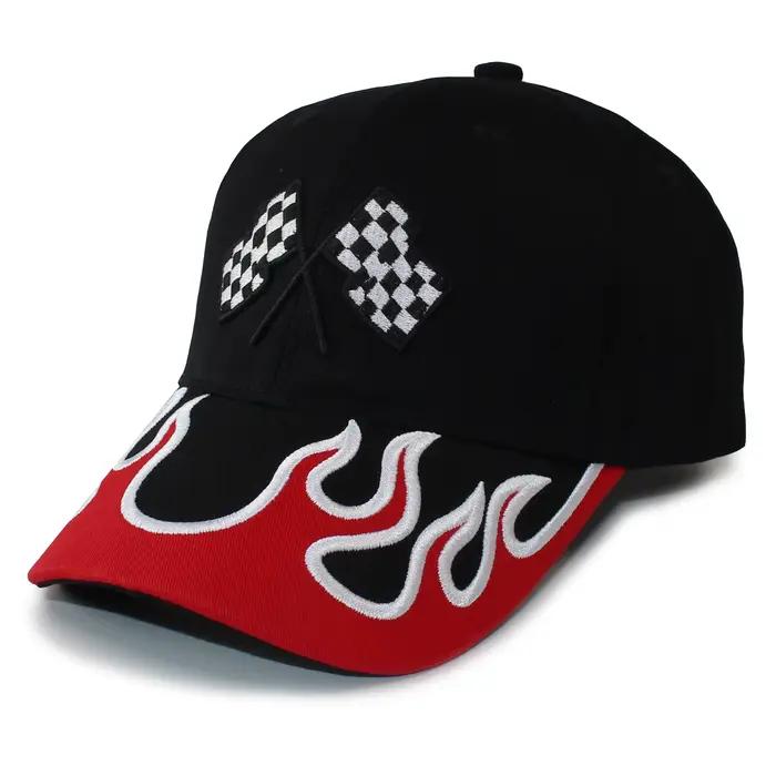 Casquette de Baseball Flame Racing unisexe