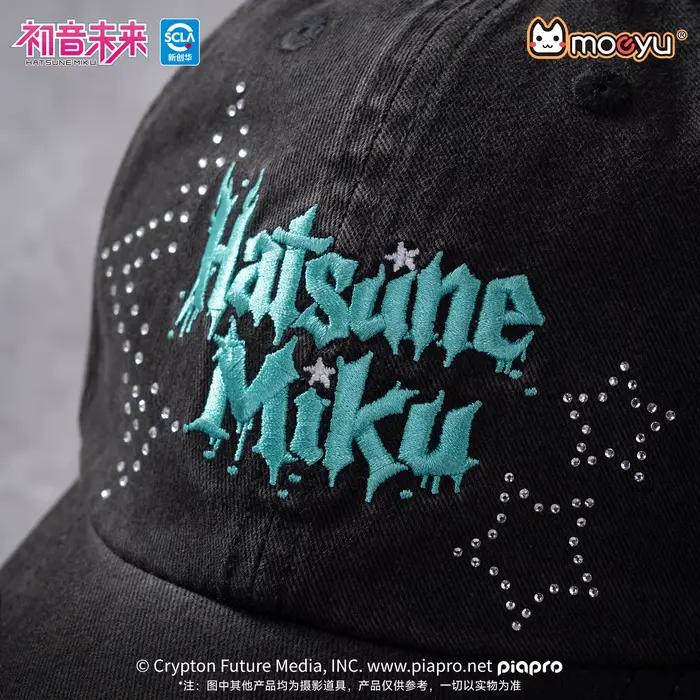 Casquette de baseball vintage délavée Moeyu Hatsune Miku Rock Star pour femmes et hommes