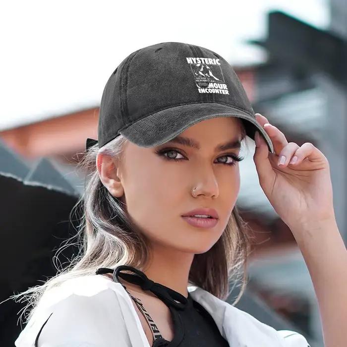 Casquette en jean vieilli style streetwear Hysteric