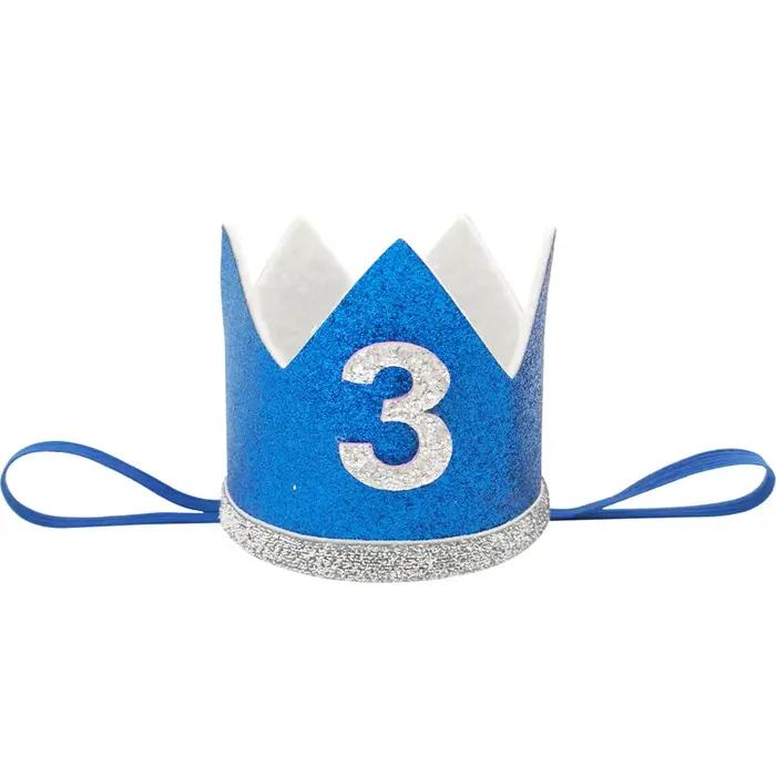 1 pièce Chapeau d'anniversaire pour garçon 1 2 3 ans