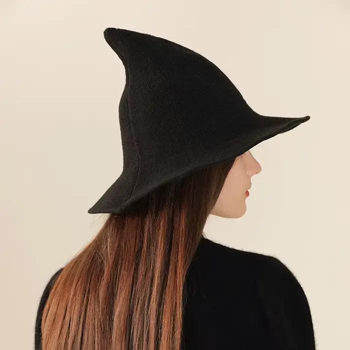 Chapeau tricoté en laine Vintage pour Halloween