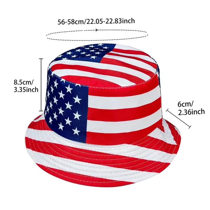 Chapeau seau drapeau américain patriotique