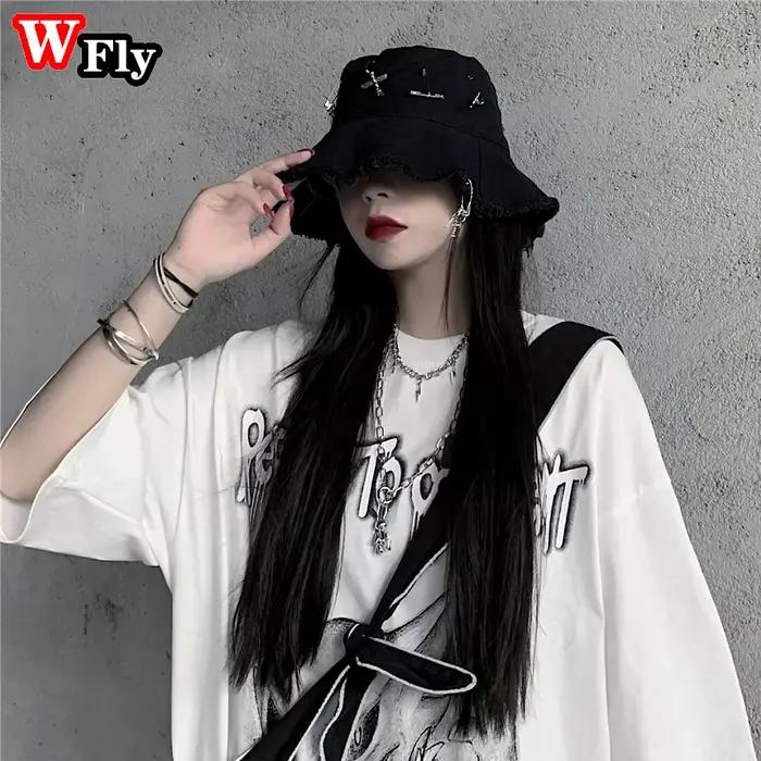 Chapeau en toile unisexe Punk Cross