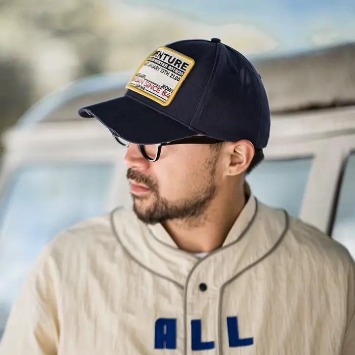 Maden Casquette de baseball réglable avec lettre rétro