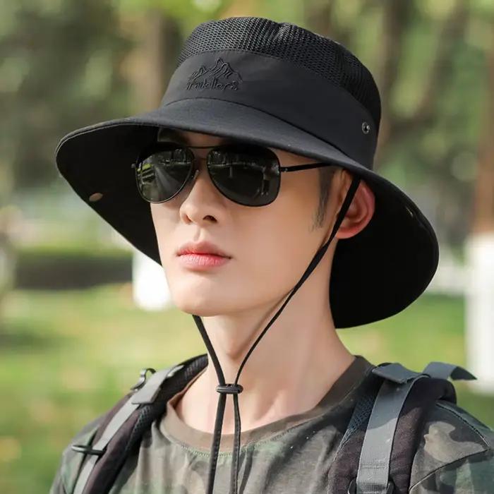 Chapeau de pêche portable pour hommes