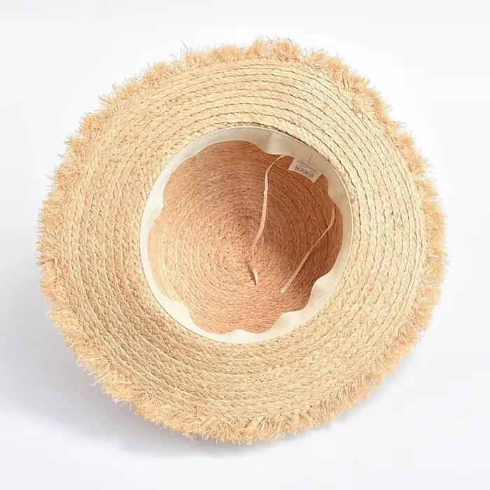 Chapeau de paille souple pour femmes