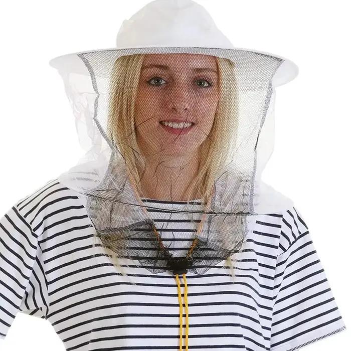Chapeau d'apiculteur avec voile à double fil