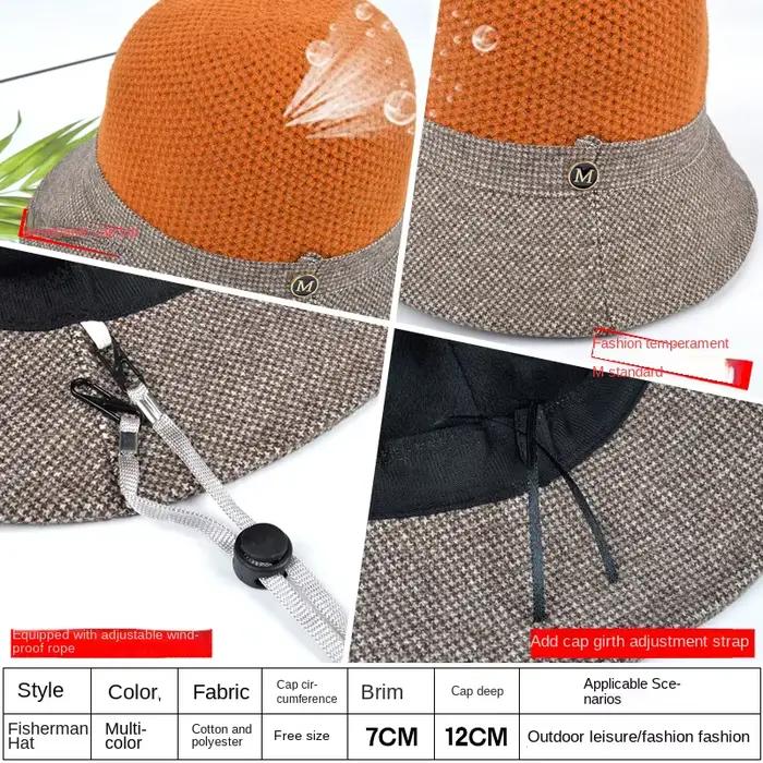 Chapeaux de seau pour femmes en coton, style décontracté et sportif, multi-fonctionnels, pour les femmes de tous âges, idéaux pour l'automne et l'hiver, voyages et sorties
