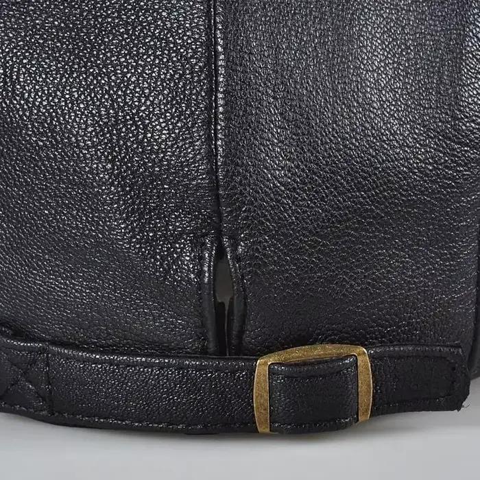 Bérets d'hiver en cuir de mouton couche supérieure pour hommes
