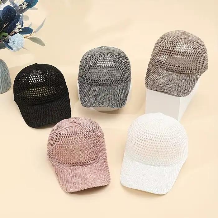 Casquette de baseball respirante en maille pour femme – Simple