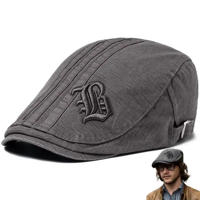 Casquettes béret en coton pour hommes