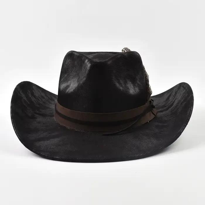 Accessoires de plumes faits à la main chapeau Fedoras Vintage