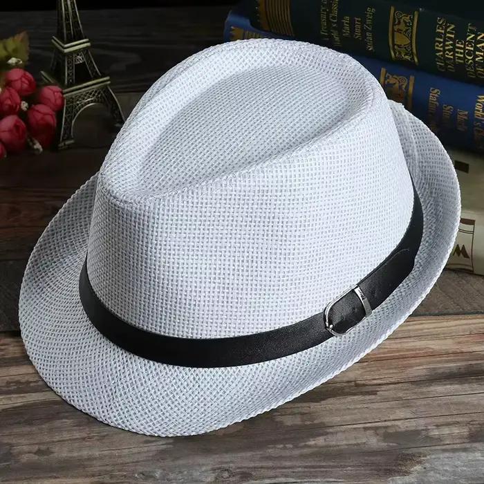 Mode hommes chapeau de paille pour femmes été