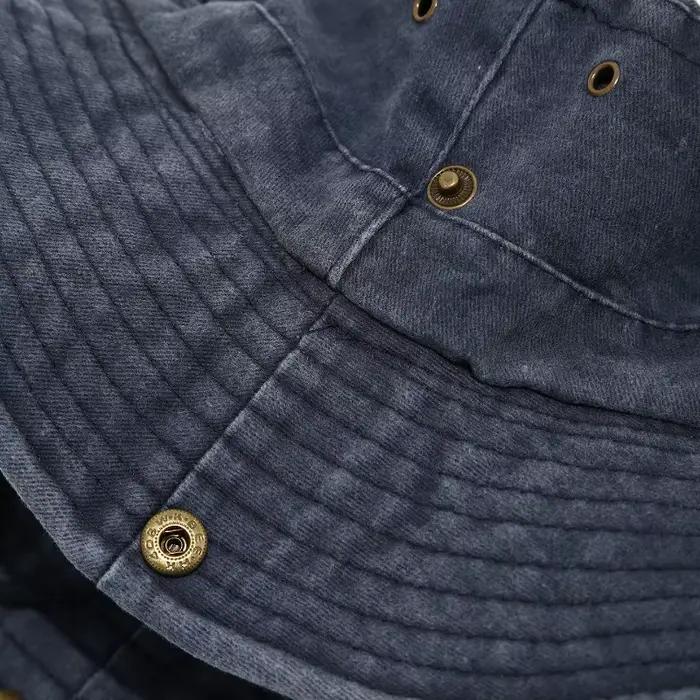Mode été printemps extérieur brodé seau chapeau femmes veux-moi poisson peur moi large bord