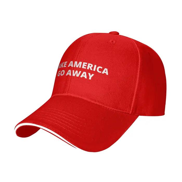Casquette de baseball réglable MAGA « Make America Go Away » pour homme et femme