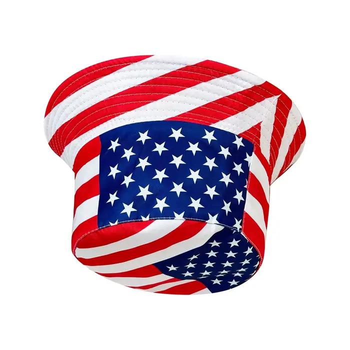 Chapeau seau drapeau américain patriotique
