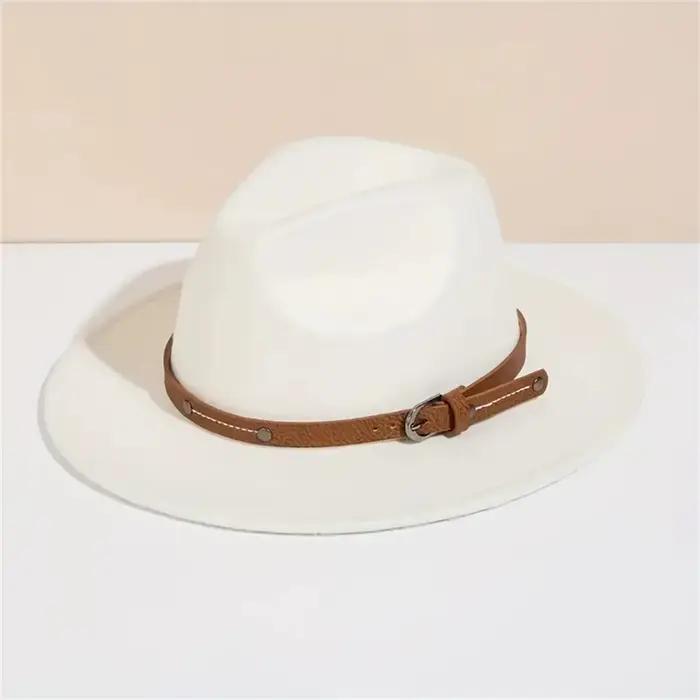 Chapeau Fedora en laine pour femmes et hommes