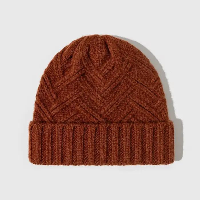 Bonnet en tricot de laine pour femme