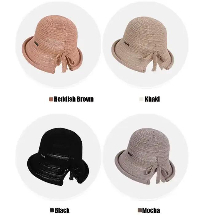 Chapeau de soleil en tricot pour femme