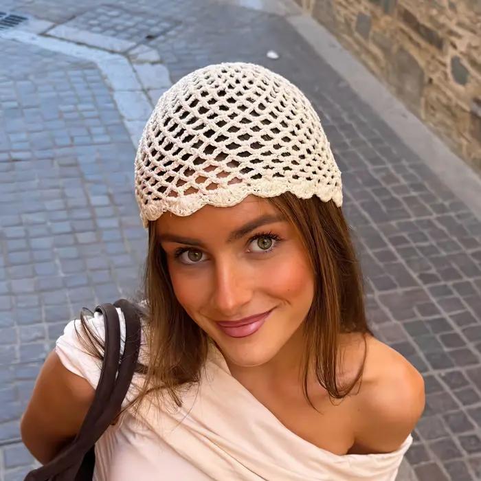 Chapeau en crochet fait main pour femme