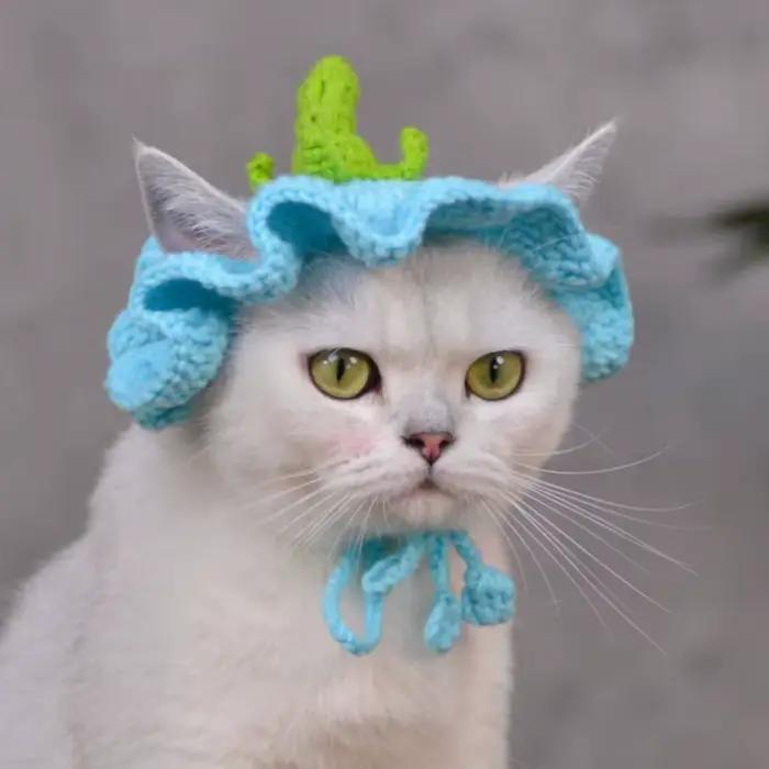 Chapeau de citrouille au Crochet fait à la main