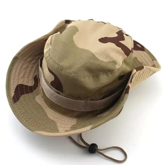 En plein air Camouflage Pêcheur Chapeau Tactique Formation Expansion Respirant