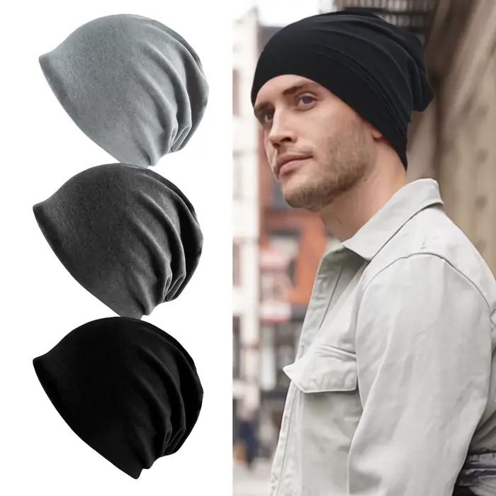 Bonnet Unisexe en Tissu Uni - Bonnet Doux et Léger pour l'Hiver