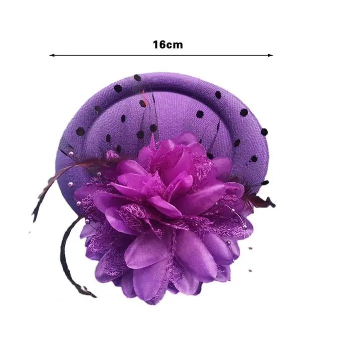 Fascinateur en fausse laine avec fleur