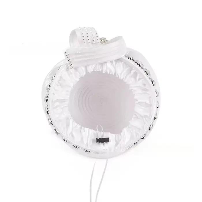 Chapeau bibi de luxe pour femme avec strass