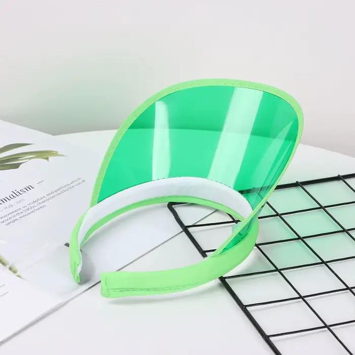 Environmentally Friendly PVC Sun Visor Hat Unisex Lightweight Sports Hat Casual Beach Cap UV Protective Hat Summer Accessories