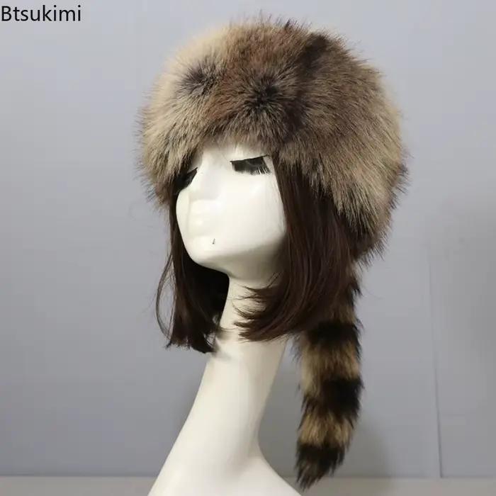 Chapeau en fausse fourrure pour femmes